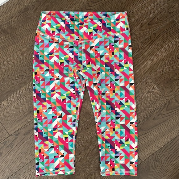 Bright cropped leggings - Picture 2 of 2